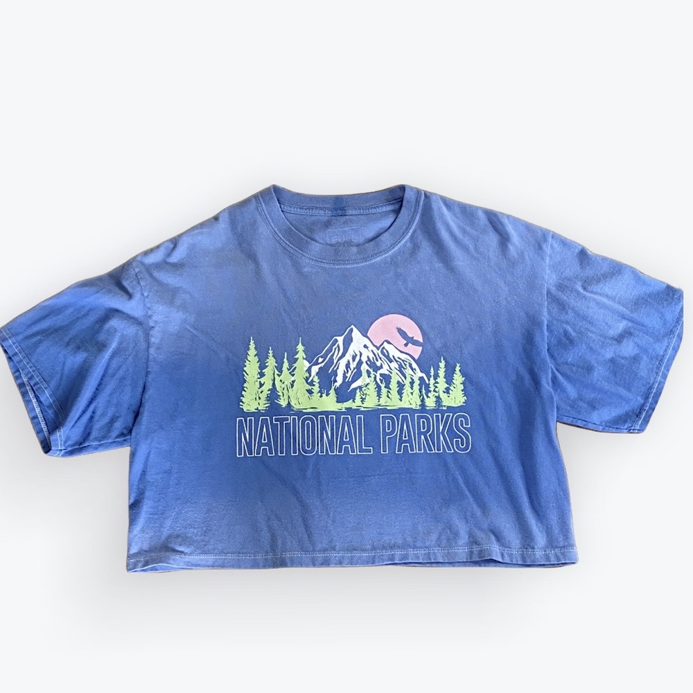 Full Tilt Crop Top | National Parks | Size S | 100% Cotton |